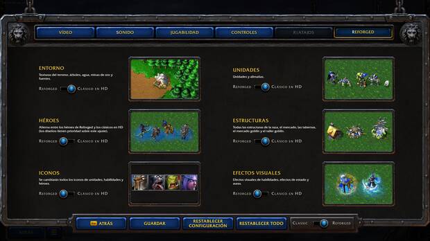 Las versiones HD de los elementos cl�sicos son simples versiones reescaladas de los originales. 