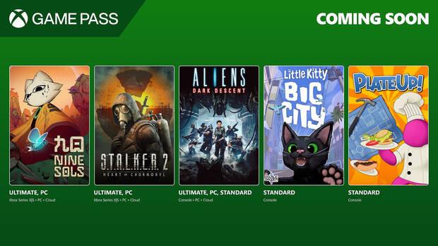 Nuevos juegos de Xbox Game Pass.