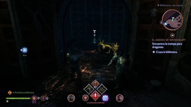 Dragon Age: The Veilguard - El asedio de Weisshaupt: ubicación del recuerdo Colmillo del primero en la biblioteca