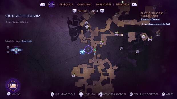 Dragon Age: The Veilguard - Misiones de Neve, El caso del Cisne Adoquinado: ubicación del mercado de la Red