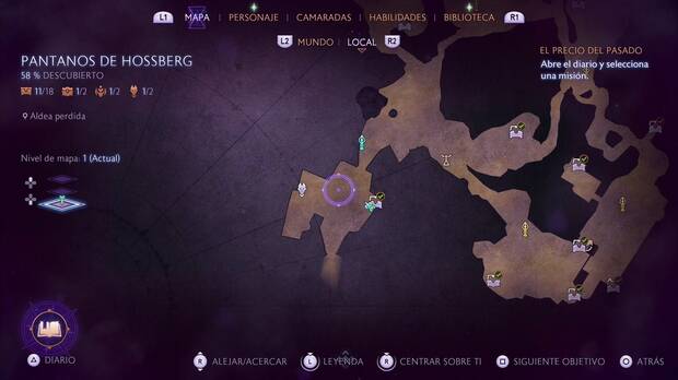 Dragon Age: The Veilguard - Después de la tormenta: ubicación de la Aldea perdida en la zona suroeste de los Pantanos de Hossberg