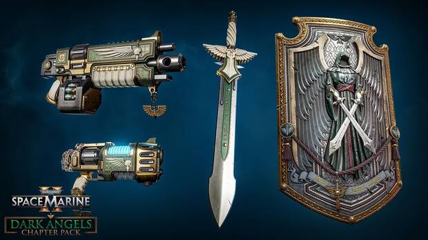 Warhammer 40000 Space Marine 2 - Parche 5.0 (Diciembre 2024): skins de armas de los ngeles Oscuros