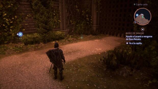 Dragon Age: The Veilguard - Baño de sangre: ubicación del recuerdo El recurso de la voluntad de Antiva junto a la escalinata de la Capilla caída