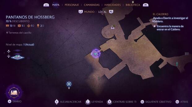 Dragon Age: The Veilguard - El Caldero: desvío al norte de la zona inicial de El Caldero donde hay un atajo