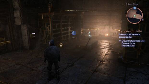 Dragon Age: The Veilguard - Misiones de Harding, El corazón del titán: ubicación del recuerdo amuleto ennegrecido antes de las puertas dobles