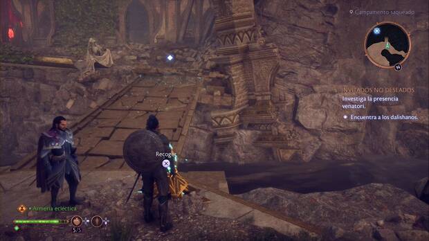 Dragon Age: The Veilguard - Invitados no deseados: puente a la orilla sur desde el campamento de los dalishanos