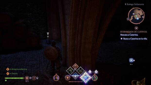 Dragon Age: The Veilguard - Misiones de Lucanis, Desbandada de Cuervos: ubicación del recuerdo Lino exquisito orlesiano en la bodega de la mansión Dellamorte