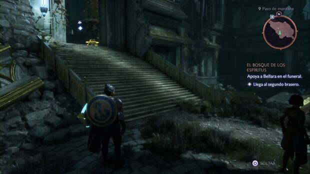 Dragon Age: The Veilguard - Misiones de Bellara, El bosque de los espíritus: Base de energía en las escaleras hacia el segundo brasero