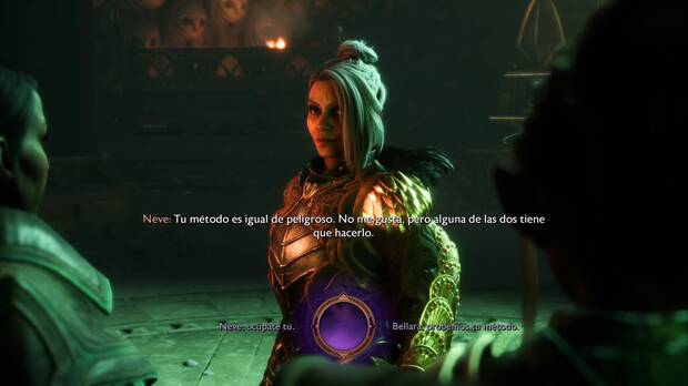 Dragon Age: The Veilguard - La isla de los dioses: Rook escoge entre Bellara y Neve para desactivar las protecciones
