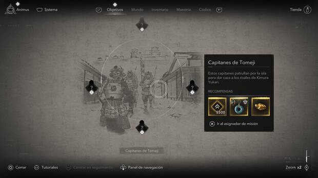 Assassin's Creed Shadows - Cmo encontrar los capitanes de Tomeji