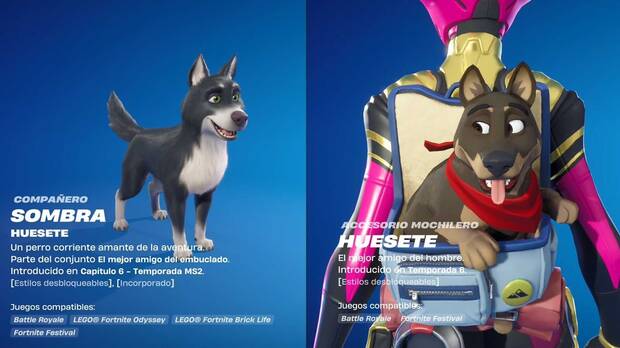 Fortnite Battle Royale - Compaero Huestes de la Temporada The Simpsons de Fortnite y accesorio mochilero Huesetes de Fortnite, Temporada 6