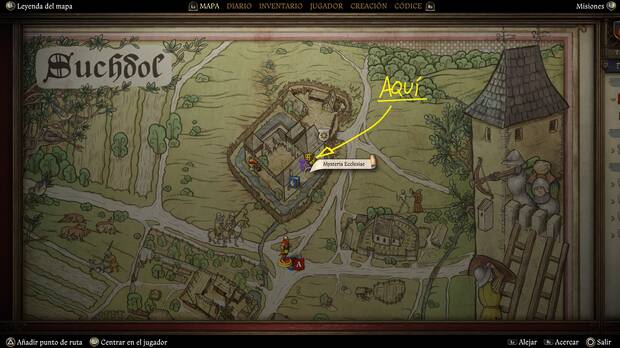 Kingdom Come: Deliverance 2 - Localizacin en el mapa del inicio del DLC Mysteria Ecclesiae si todava no has completado la historia principal