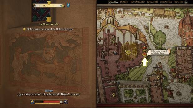 Kingdom Come: Deliverance 2 - Localizacin del mural de Boleslav Bavor