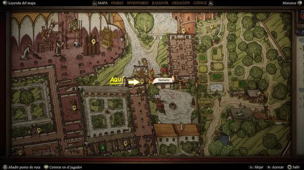 Kingdom Come: Deliverance 2 - Localizacin del historial mdico del rey Wenceslao en la capilla del abad