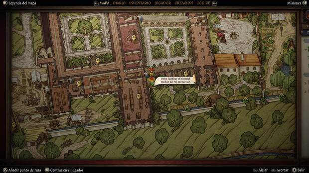 Kingdom Come: Deliverance 2 - Localizacin de la sala del scriptorium para crear la falsificacin de documentos