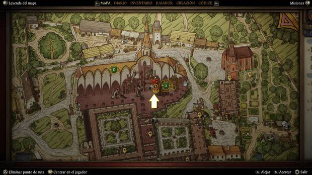 Kingdom Come: Deliverance 2 - Localización de una cuerda dentro del monasterio de Sedlec