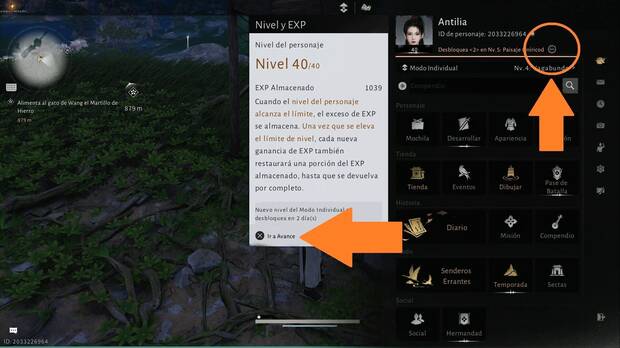Where Winds Meet - Cmo subir el nivel mximo, men de Avance