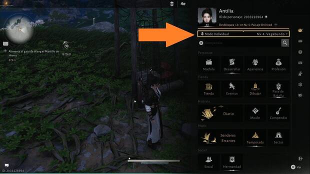 Where Winds Meet - Cmo subir el nivel mximo, men de seleccin de nivel del mundo