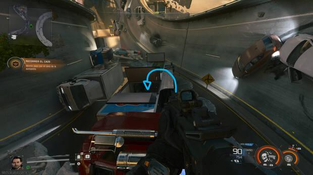 Call of Duty: Black Ops 7 - Camin abierto que tiene dentro el artefacto coleccionable de informacin de la misin 7 Vehculo de equipo