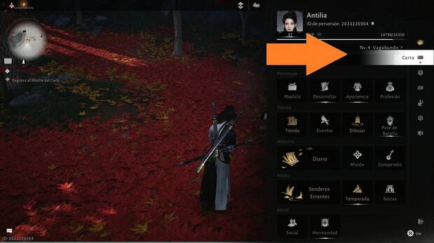 Where Winds Meet - Códigos gratis, ubicación del menú Carta para recoger recompensas
