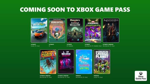 Nuevos juegos de Xbox Game Pass para noviembre 2025