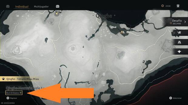 Where Winds Meet - Cmo volar, nivel del mapa de Qianghe