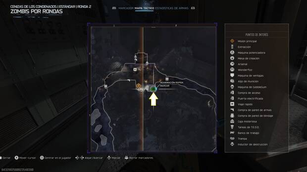 Call of Duty: Black Ops 7 Zombis - Localizacin en el mapa de Cenizas de los condenados del auricular 01 del easter egg musical