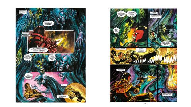 P�ginas de prueba de Juez Dredd Necr�polis