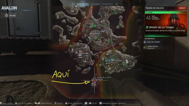 Call of Duty: Black Ops 7 - Localizacin en el mapa de Objetivo final del jefe final secreto