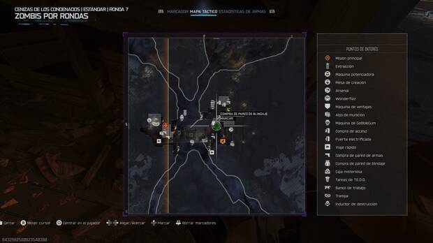 Call of Duty: Black Ops 7 Zombis - Localizacin en el mapa Cenizas de los condenados del ingrediente oculto Caja con comida