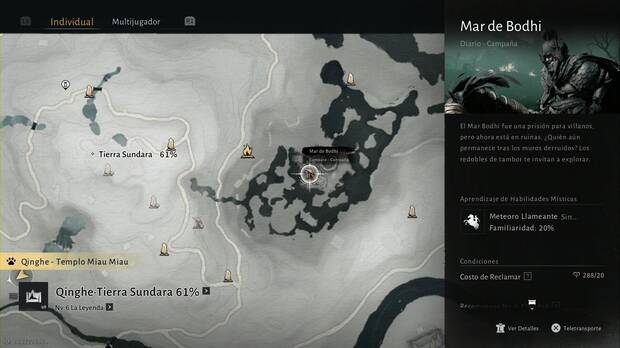 Where Winds Meet - Oleada Oscura (Qinghe), Leyenda del Pico Halo; ubicaci�n de la Campa�a Mar de Bodhi