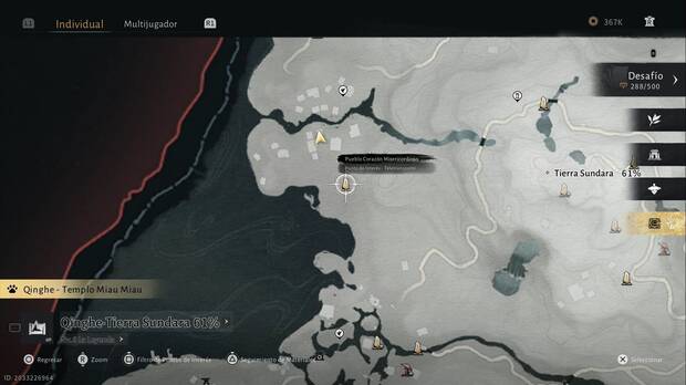 Where Winds Meet - Oleada Oscura (Qinghe), Leyenda del Pico Halo; ubicaci�n del Pueblo Coraz�n Misericordioso