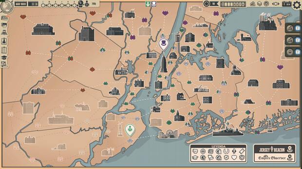 El mapa de las facciones y los rivales. �Os gusta?