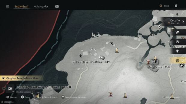 Where Winds Meet - Oleada Oscura de Qinghe, ubicaci�n de la torre de vigilancia del Pueblo de la Cosecha Oto�al