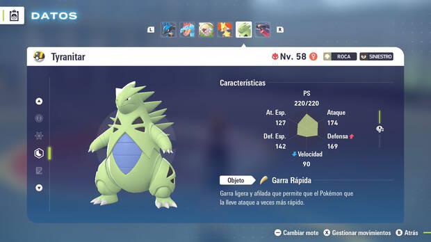 Leyendas Pokémon Z-A - Cómo ver y consultar los EV's de un Pokémon
