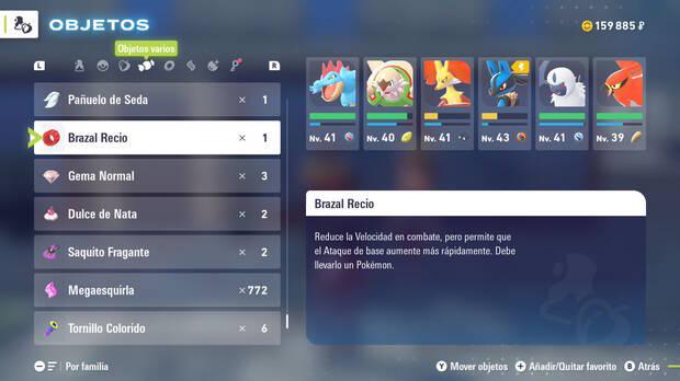 Leyendas Pokémon Z-A - Utilizar objetos Recios para mejorar EV's