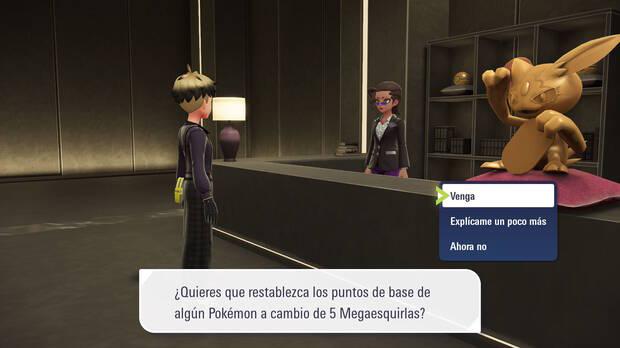 Leyendas Pokémon Z-A - Reiniciar los Puntos de Esfuerzo con un Recluta de la Sede del Clan Corrosión