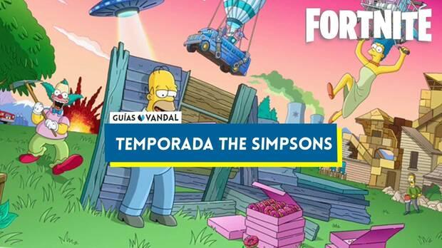 Fortnite Battle Royale - Portada de la sección de la temporada The Simpsons
