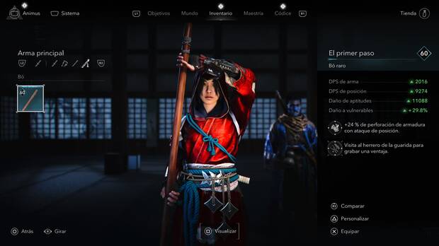 Assassin's Creed Shadows - Cmo desbloquear gratis el bastn bō El primer paso