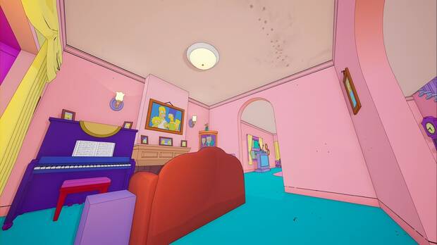 Los mejores easter eggs de Los Simpson en Fortnite - Sala de estar de la casa de Los Simpson