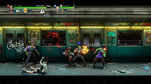 No puede faltar en un buen beat 'em up de ambientación callejera una fase en el metro.