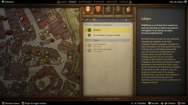 Kingdom Come: Deliverance 2 - Ubicación de maese Bushek en la misión Adepto de Legado de la forja