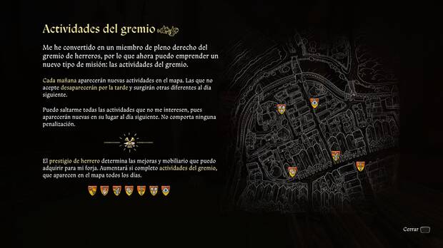 Kingdom Come: Deliverance 2 - Completar actividades del gremio de herreros para ganar prestigio de herrero