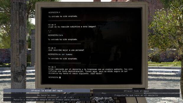 En los terminales tendremos interesantes conversaciones con una inteligencia artificial, que incluso nos hará una serie de preguntas para crear nuestro perfil psicológico.