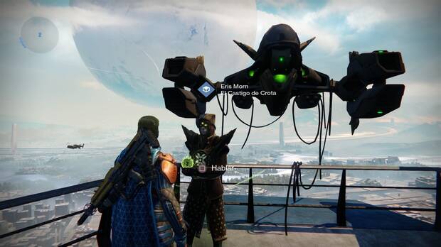 En la Torre aparece Eris Morn, el personaje que nos encarga las nuevas misiones.