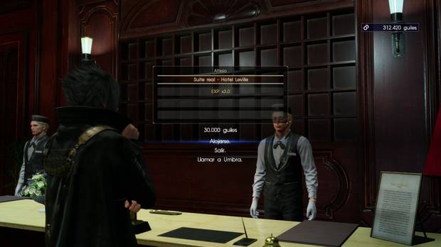 Final Fantasy XV Aumentar la experiencia ganada según donde duermas
