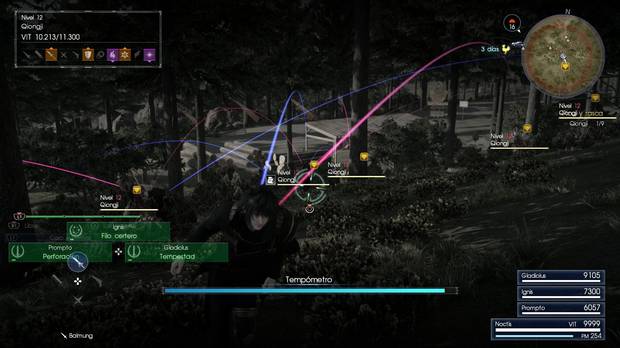 Sistema de batalla táctico Final Fantasy XV
