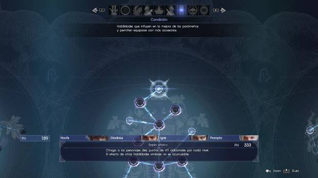 Habilidades en Final Fantasy XV
