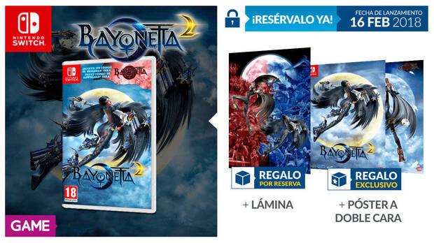 GAME detalla sus incentivos por reserva para Bayonetta 2 en Switch Imagen 2