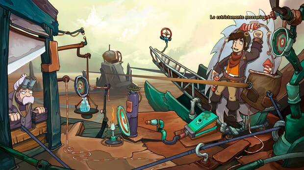 Incluye un pequeño resumen del primer Deponia, pero es preferible que lo juegues.
